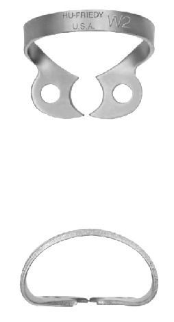 Cofferdamklem - Premolar zonder vleugels, W2, lower