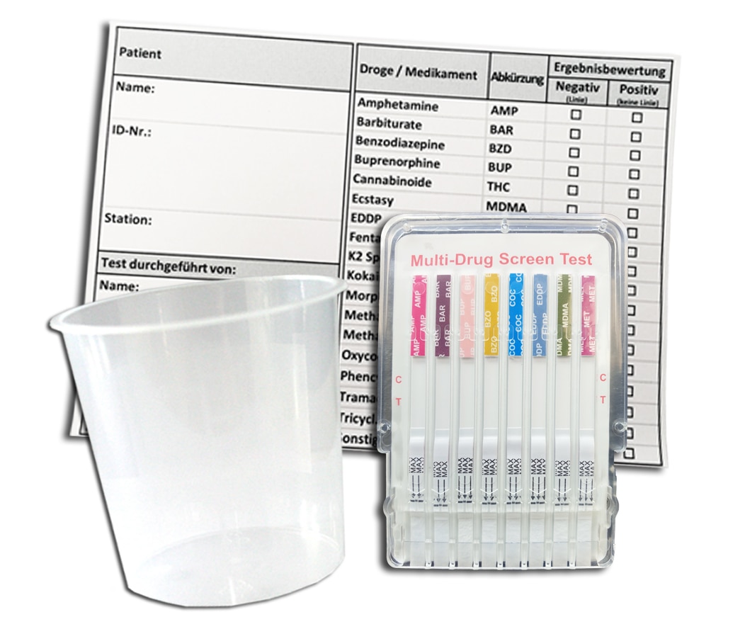 Multi-drugstest 6 parameters - per 10 stuks