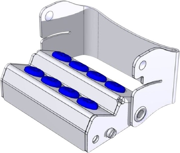 Borenstandaard Ergo Plug - 8 gaten, blauw