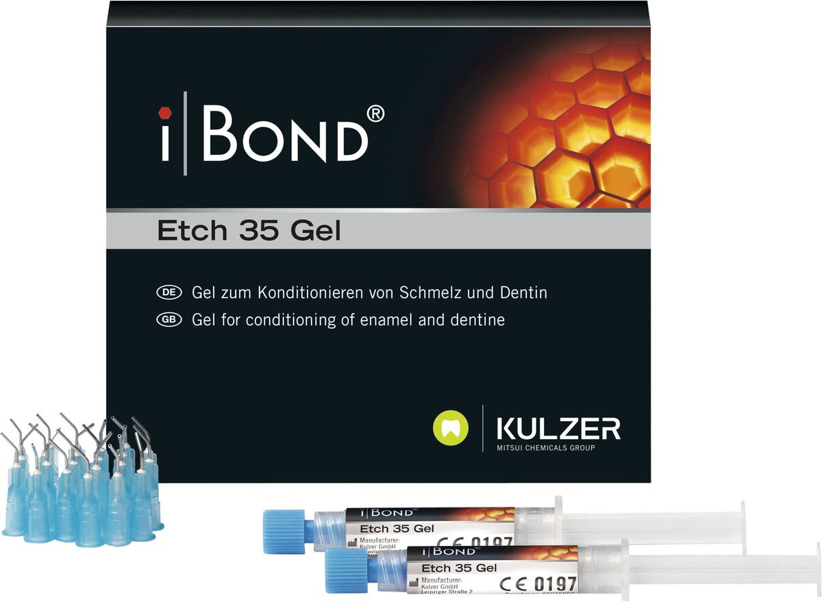 iBond etch 35 gel - Verpakking, 2 x 2,5ml + 25 tips