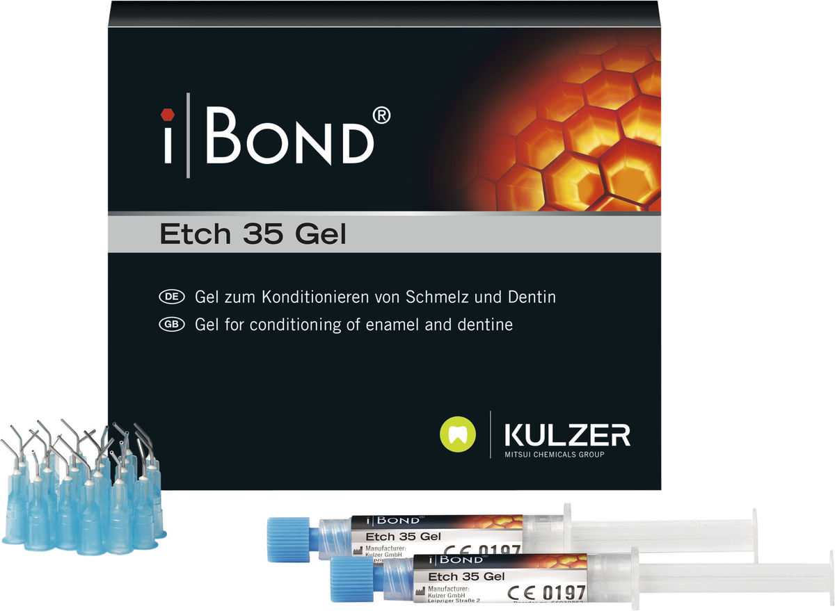 iBond etch 35 gel - Verpakking, 2 x 2,5ml + 25 tips