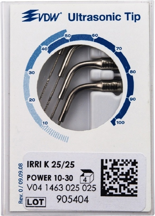 VDW Endo Ultrasoon vijlen IRRI K - ISO 25 25 mm, 4 stuks