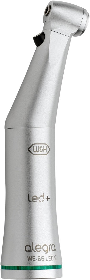 Hoekstuk met licht - WE-66 LED-G, vertraging 4:1 (groen)