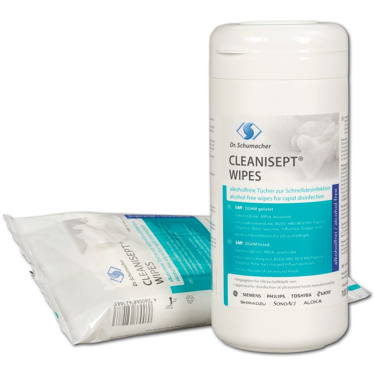 Cleanisept wipes - dispenser + 100 stuks