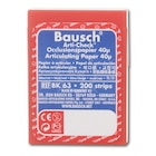 Articulatiepapier micro-dun - Blauw/rood, 200 strips, BK 63