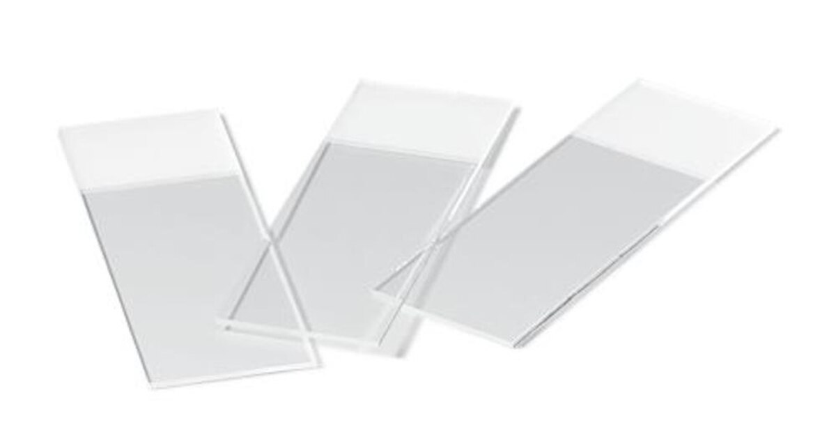 Objectglaasjes geslepen met matrand - per 50 stuks