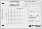 Audiogrampapier voor Maico - model ST20, per blok van 50st.
