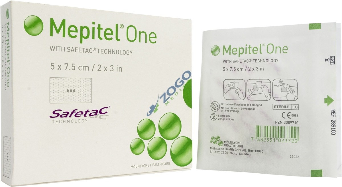 Mepitel One wondbedekking - 5 x 7,5cm, per 10 stuks
