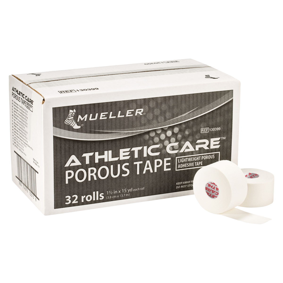 Athletic Tape Cotton/Zinc Oxide 1.5"x15yd White 32/Ca