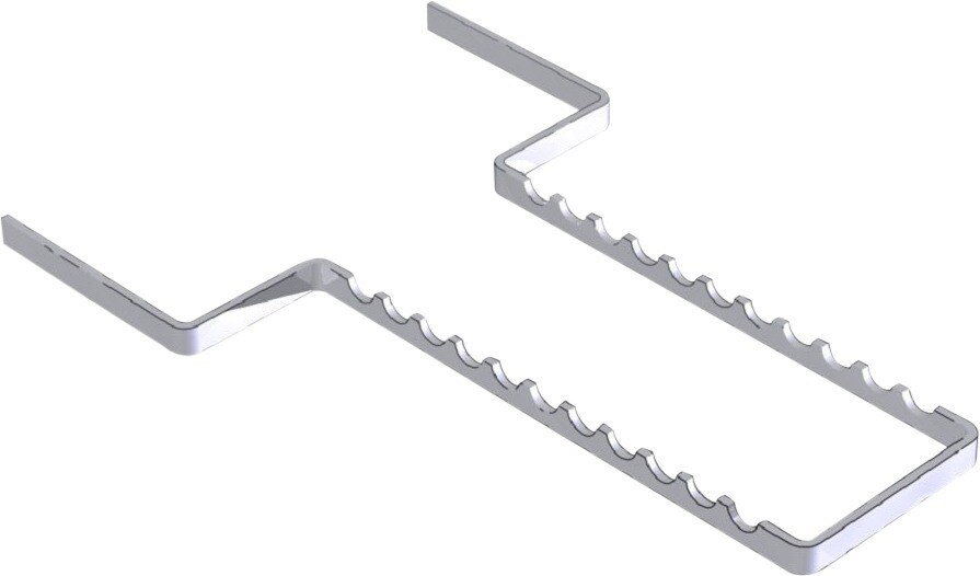 RVS Tray vork, 28 x 18 cm - Per stuk