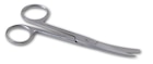 Chirurgische schaar gebogen sp/st linkshandig - 14cm