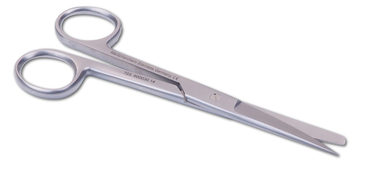 Chirurgische schaar recht sp/st linkshandig - 16cm
