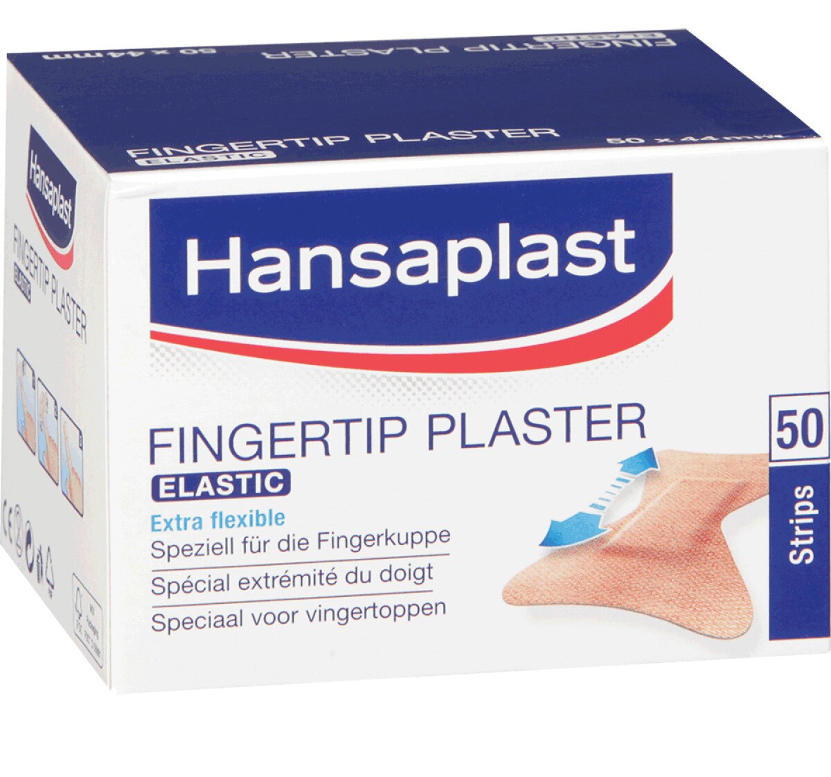 Hansaplast vingerpleister - Elastisch, 4,4 x 5 cm, 50 stuks
