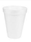 Drinking Cup Styrofoam White 12 oz Disposable 25/Pk