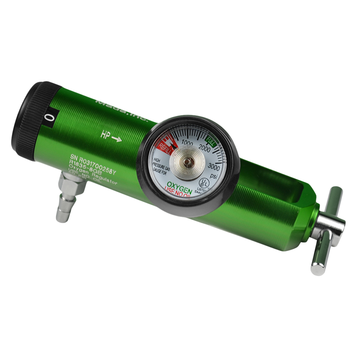 Regulator Oxygen 8 Liter Ea