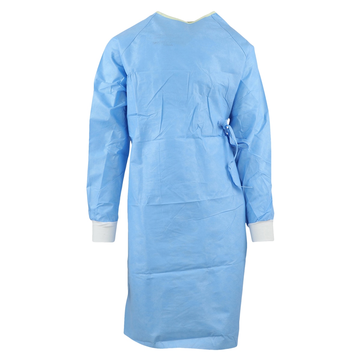 Ultra Non Reinforced Surgical Gown AAMI Level 3 Std / Lg Blu/Ylw Nckbnd 32/CA