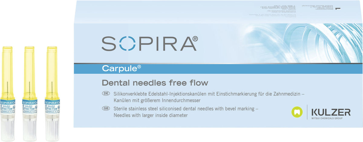 Sopira free flow carpulenaalden - 30G/12mm