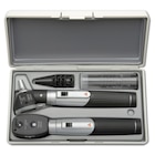Mini 3000 LED oog/oor set batterij - otoscoop + oogspiegel + etui