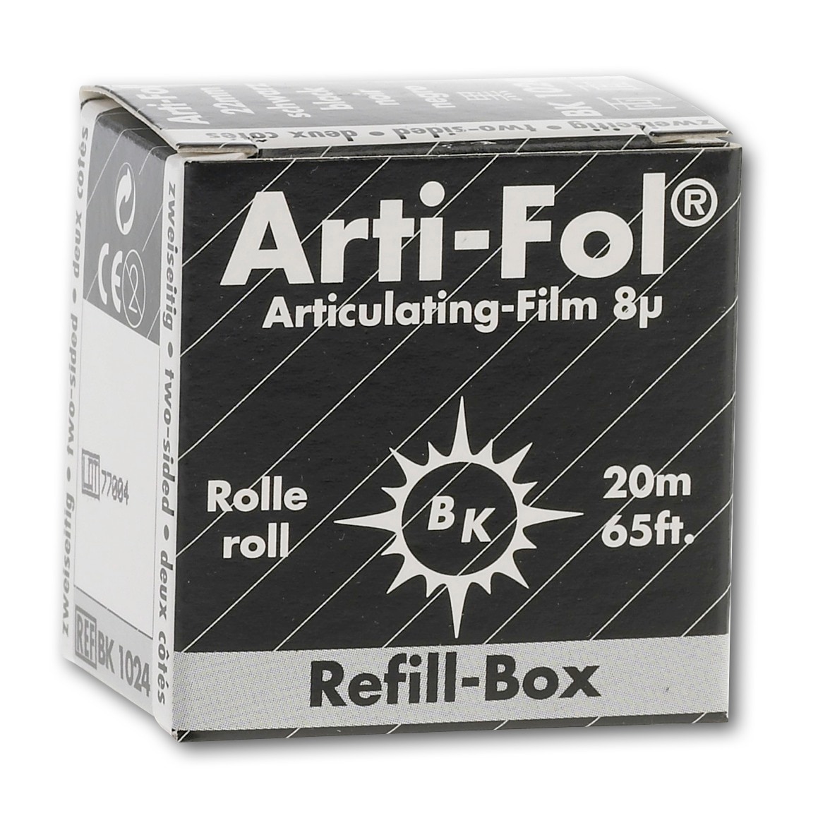Arti-Fol dubbelzijdig, 8 micron - navulling - BK1024, zwart