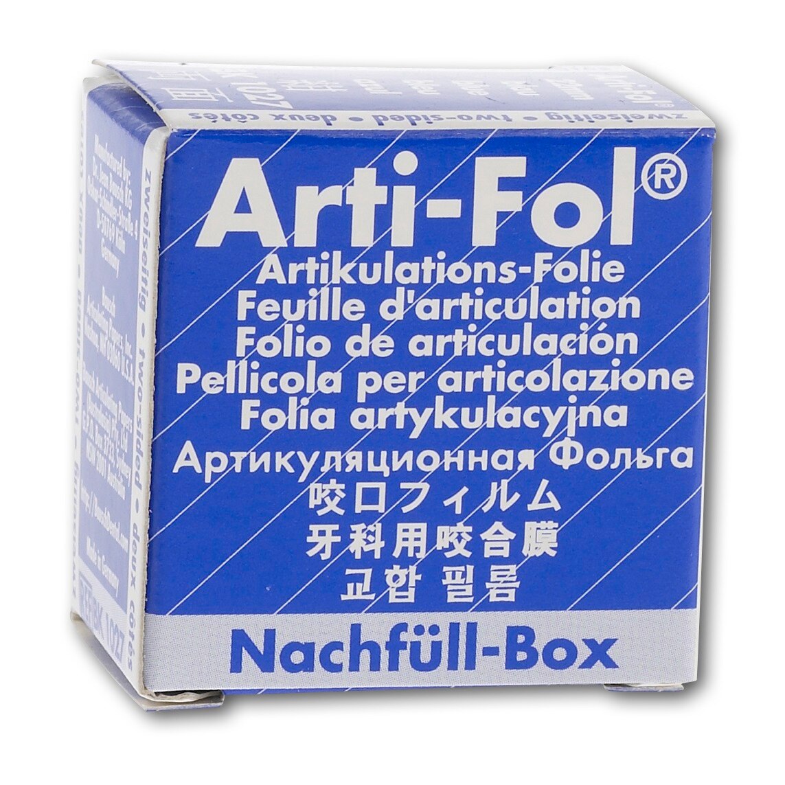 Arti-Fol dubbelzijdig, 8 micron - navulling - BK1027, blauw