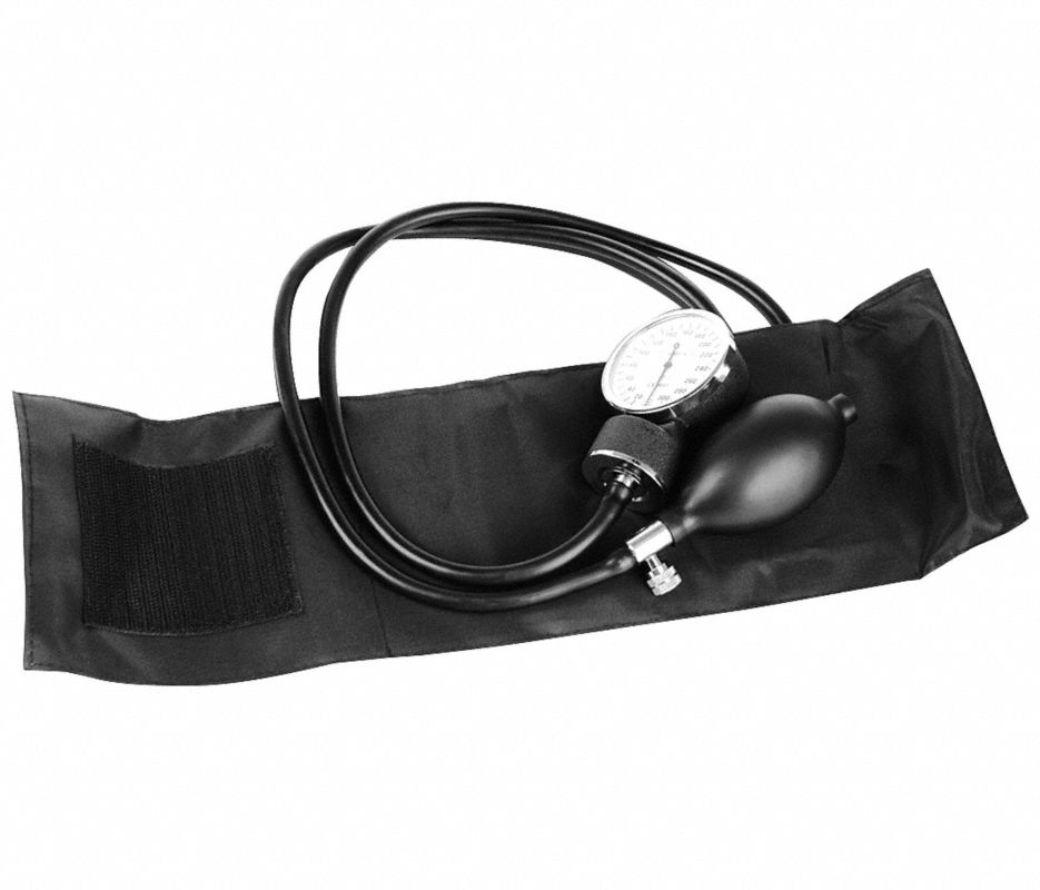 Blood Pressure Sphygmomanometer Black Arm Dial Display Ea