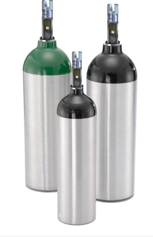 Oxygen Cylinder Gray