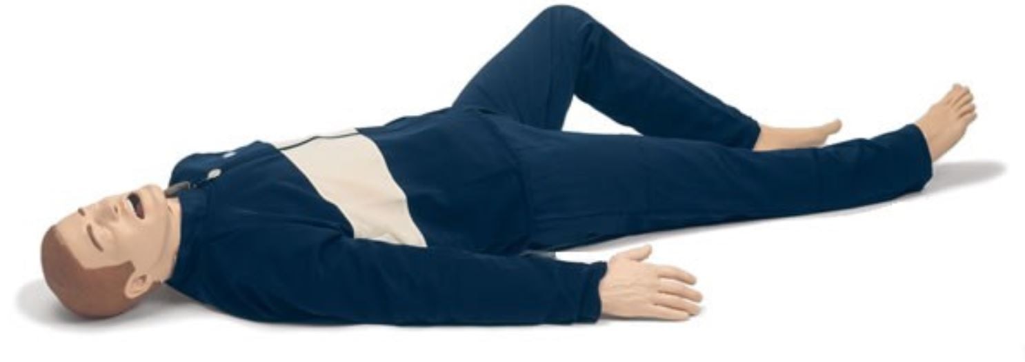 MegaCode Kelly Basic Full Body/Emergency/Trauma Training Adult Male Manikin Ea