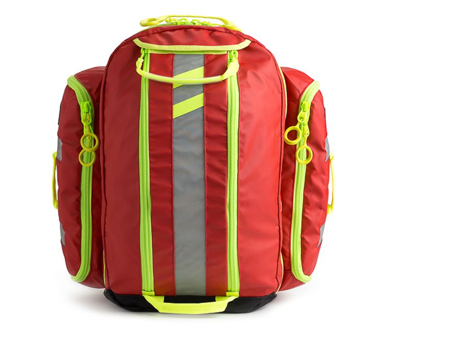 G3 Load-N-Go Medic Backpack 20x17x7" Red QuickZip Zpr Fm Mld Shldr Strp