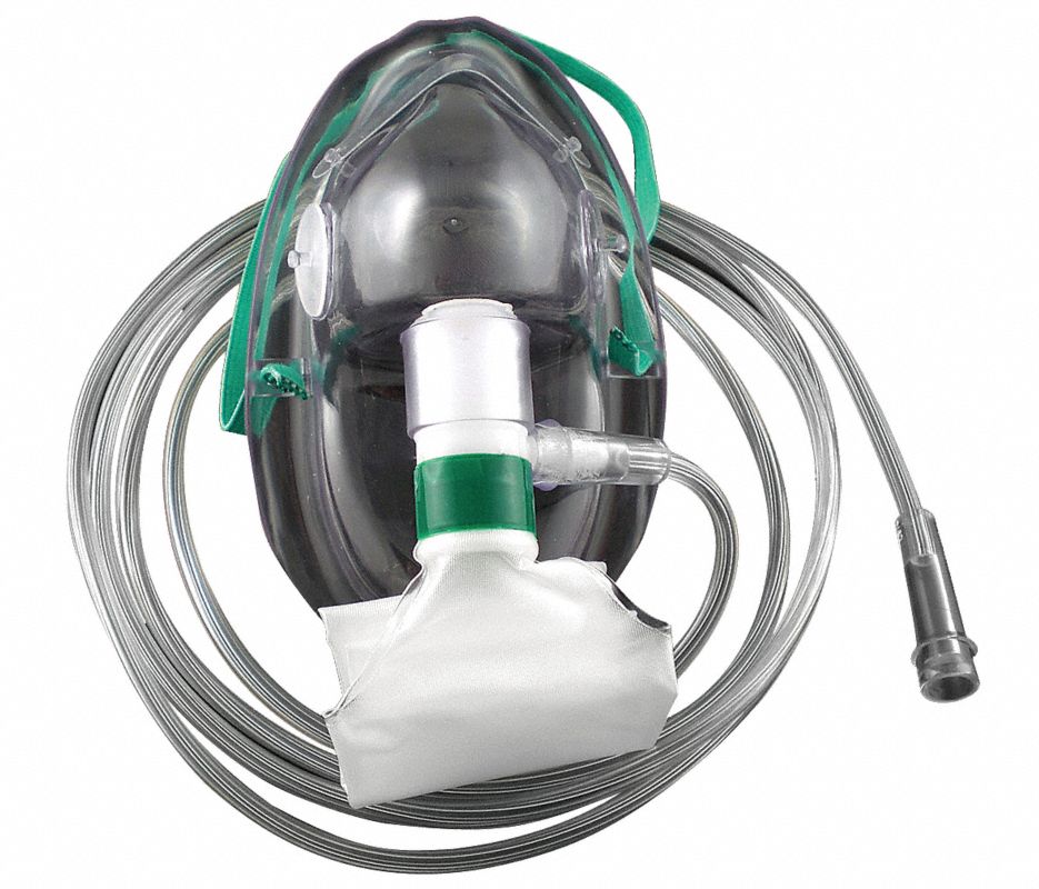 Mask Oxygen Adult Elongated Non-Rebreather Ea