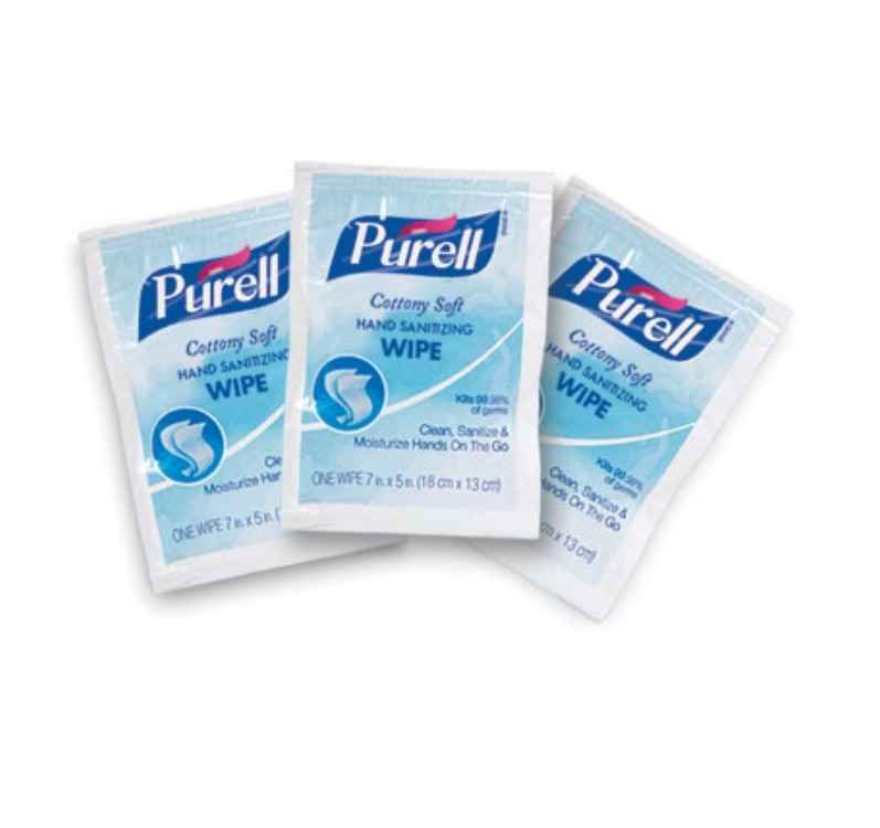 Purell Hand Sanitizer Wipes Portable Pack 12/Ca