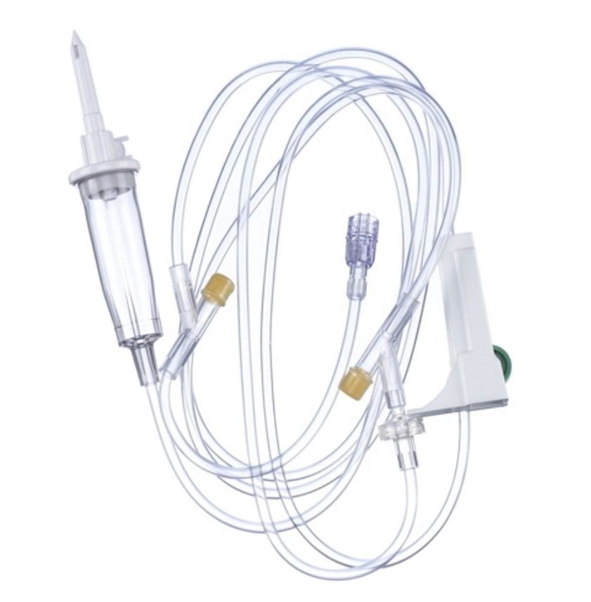 IV Administration Set 84" 15 Drops/mL Priming Volume 17mL Ea