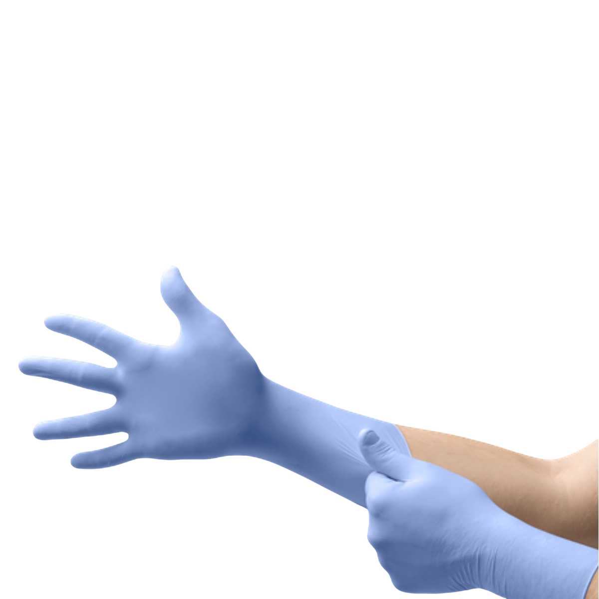 MICROFLEX FreeForm EC Nitrile Exam Gloves Small Blue Non-Sterile 50/Bx