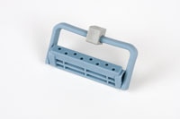 Bur Block Plastic 8 Hole Blue Each