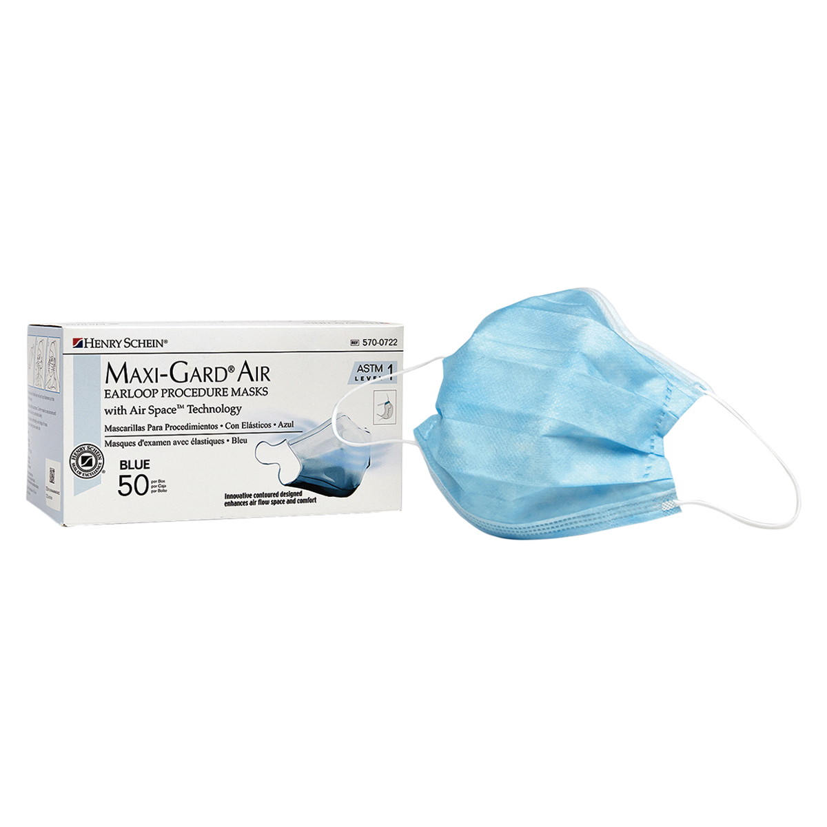 Criterion Mask ASTM Level 1 Blue Adult 50/Bx