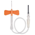 Blood Collection Set Needle 25gx3/4" 12" Tubing Winged Orange Sfty Shld 50/Bx