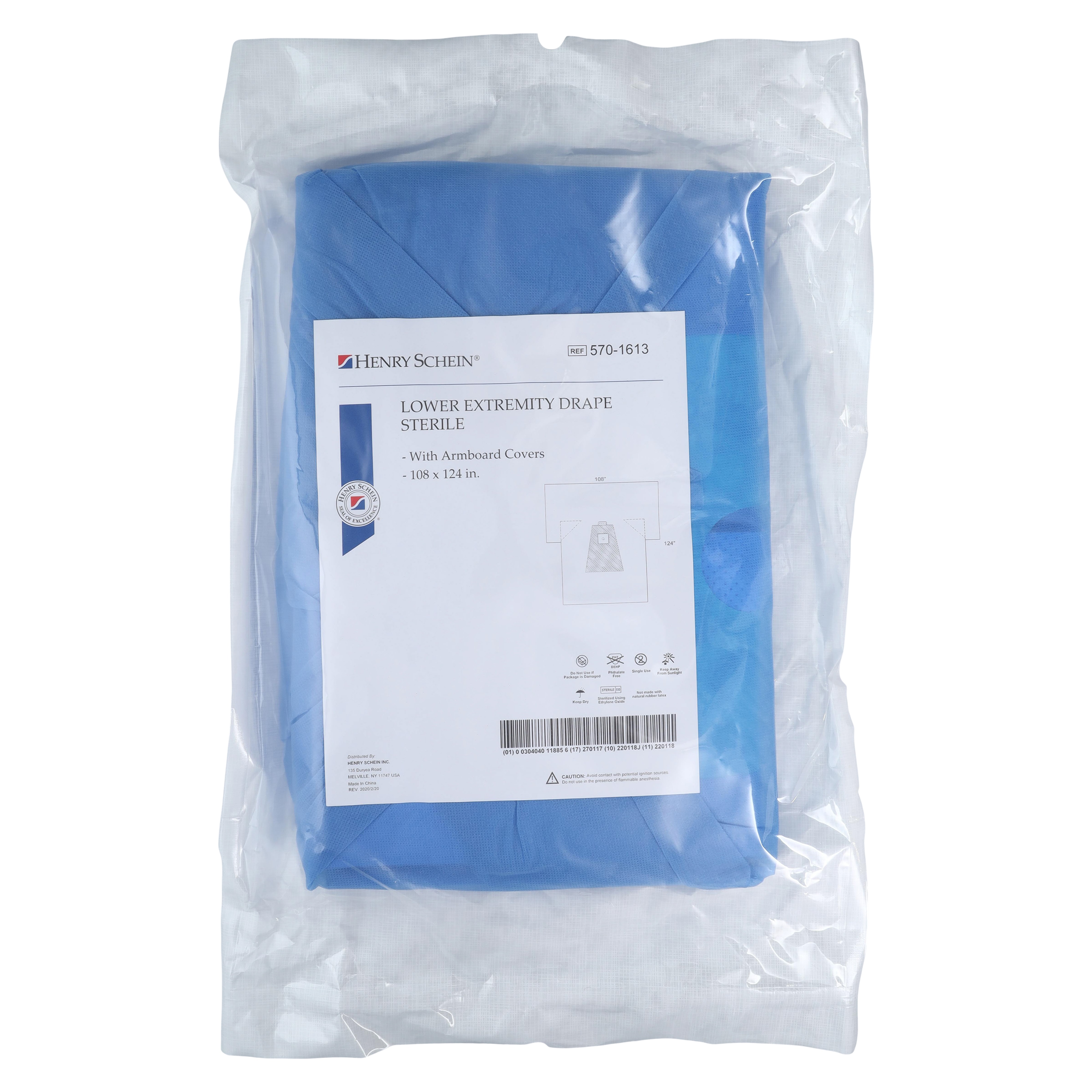 108X124" Sterile Lower Extremity Drape