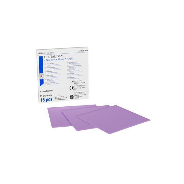 Dental Dam Non-Latex - Heavy, 15 vellen