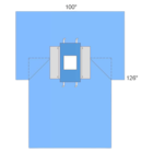 100x126" Sterile Laparoscopic Drape