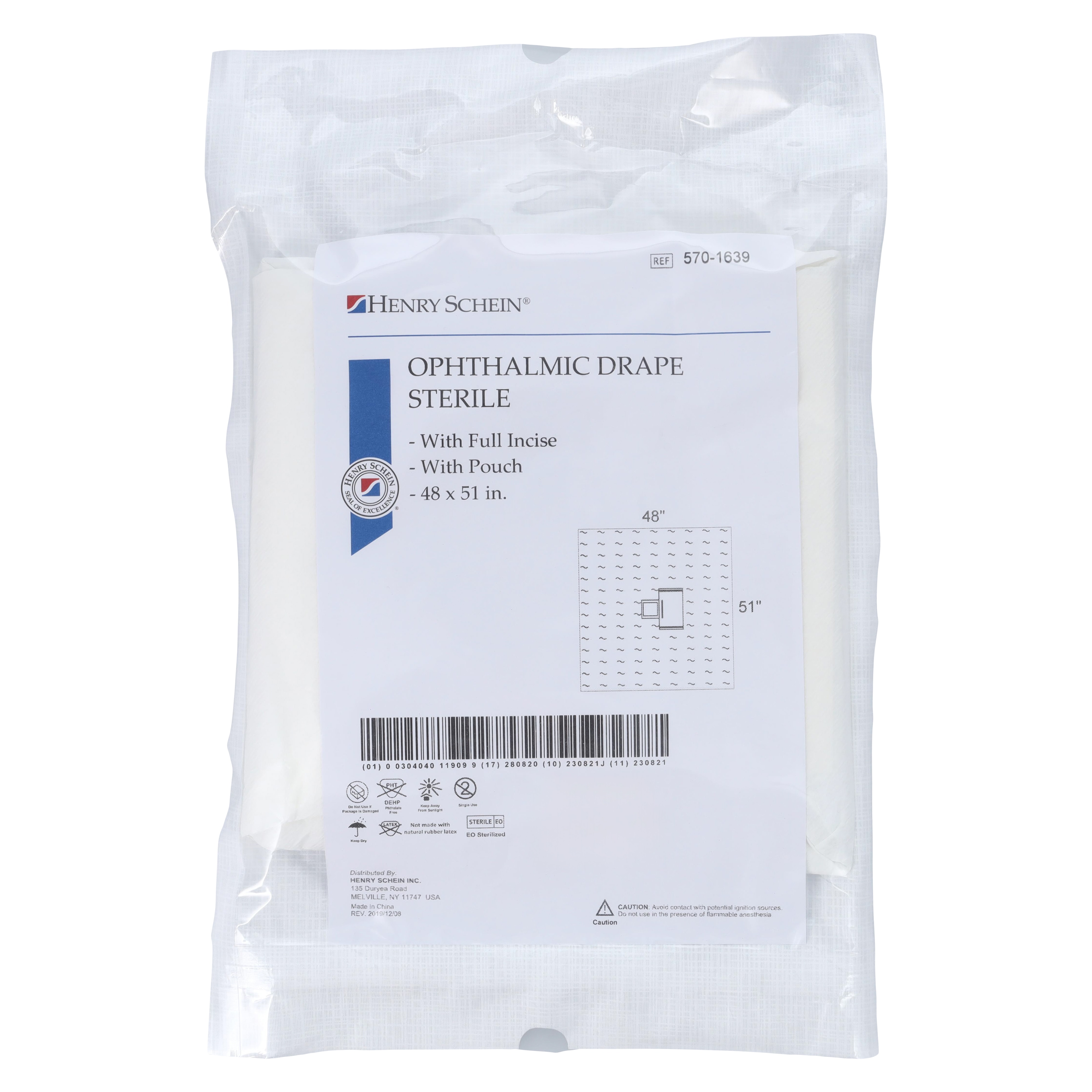 48x51" Sterile Opthalmic Drape