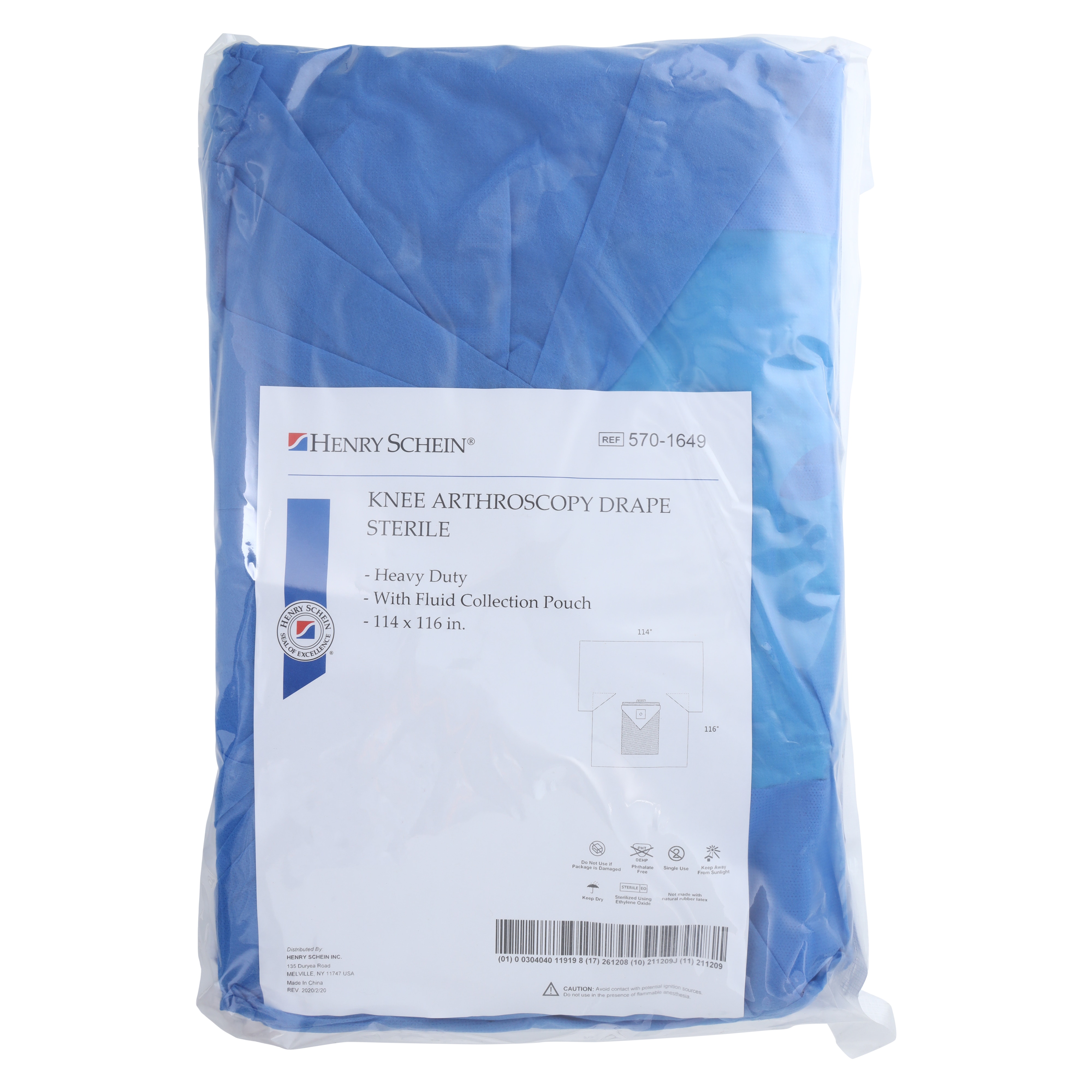 114x116" Sterile Knee Arthroscopy Drape