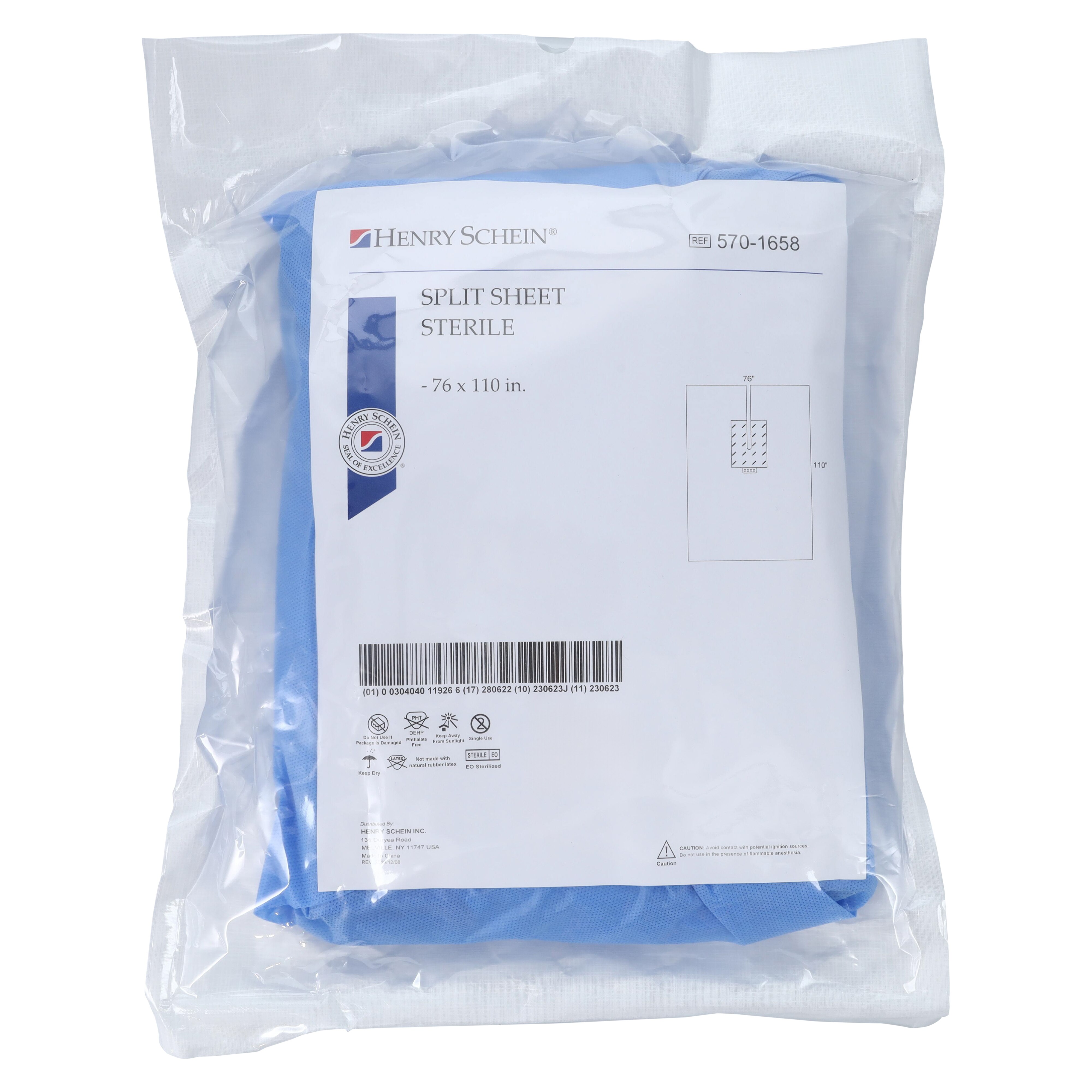 76x110" Non-Sterile Split Sheet