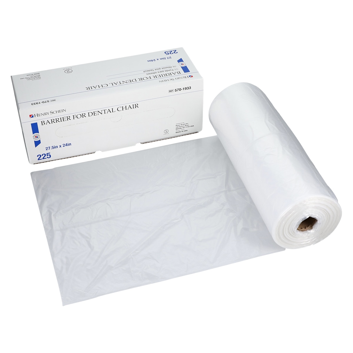 Dental Chair Barrier Sleeves 27.5 in x 24 in Half Chair 225/Bx