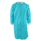 Criterion Protective Lab Coat SMS Small Teal 10/Pk