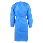 Isolation Gown AAMI Level 2 SMS Medium Blue 10/Bg