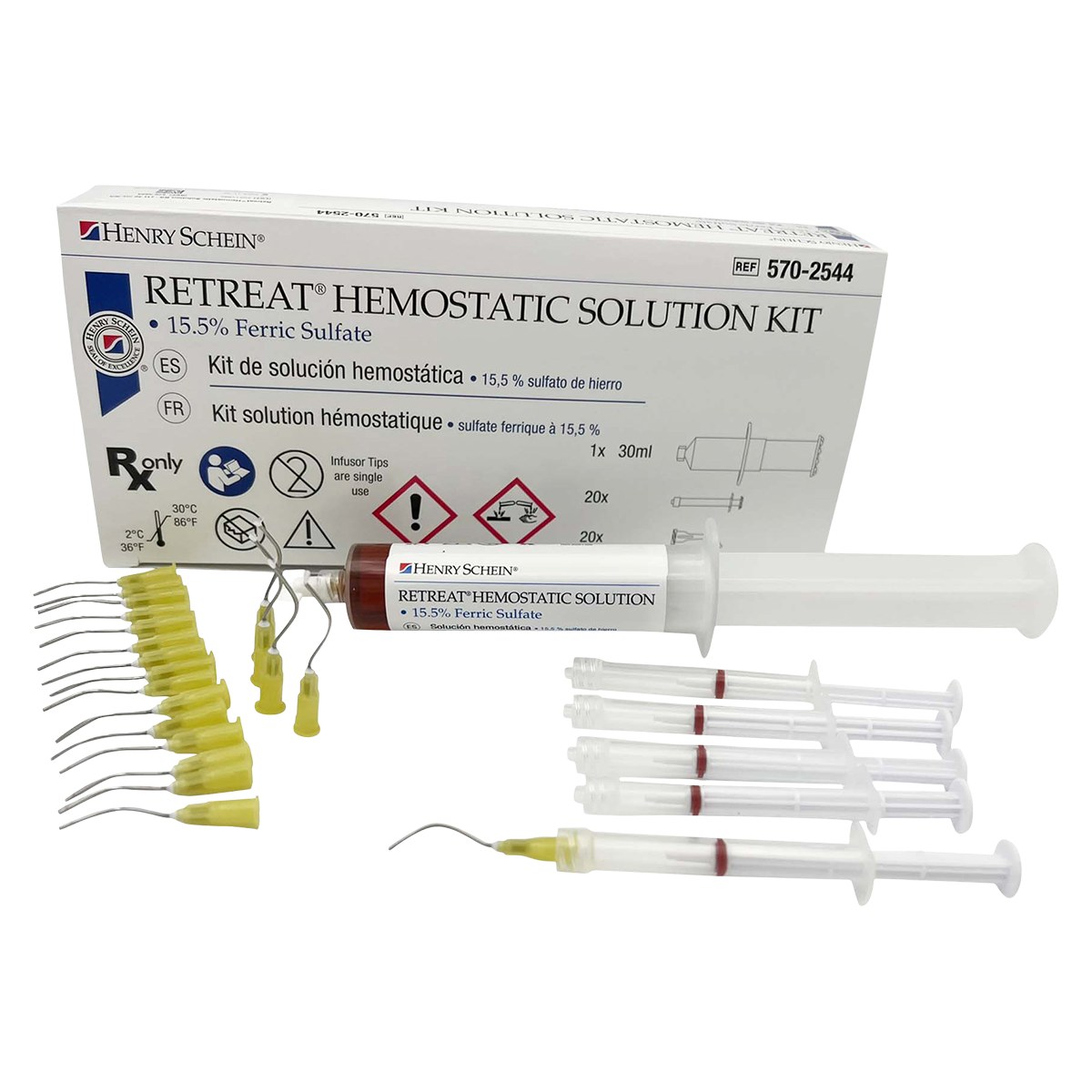 Retreat 15.5% Ferric Sulfate Gel Syringe Kit 30ml