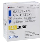 IV Catheter Push Button 24 Gauge 0.5" 50/Bx