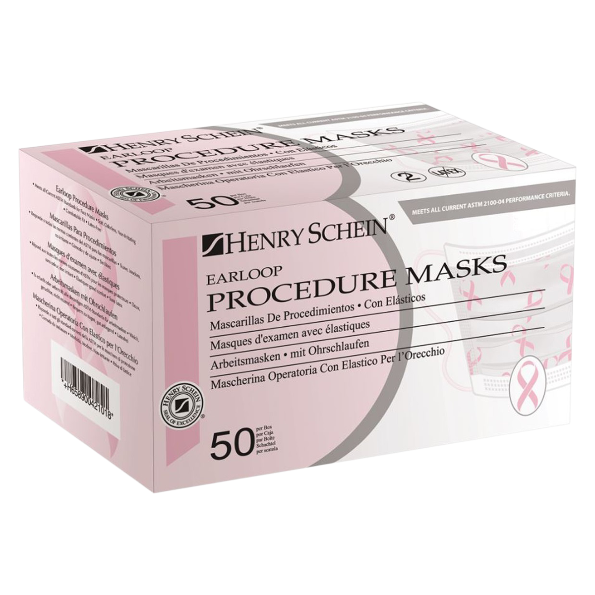 Criterion Mask ASTM Level 1 Pink Ribbon Adult 50/Bx