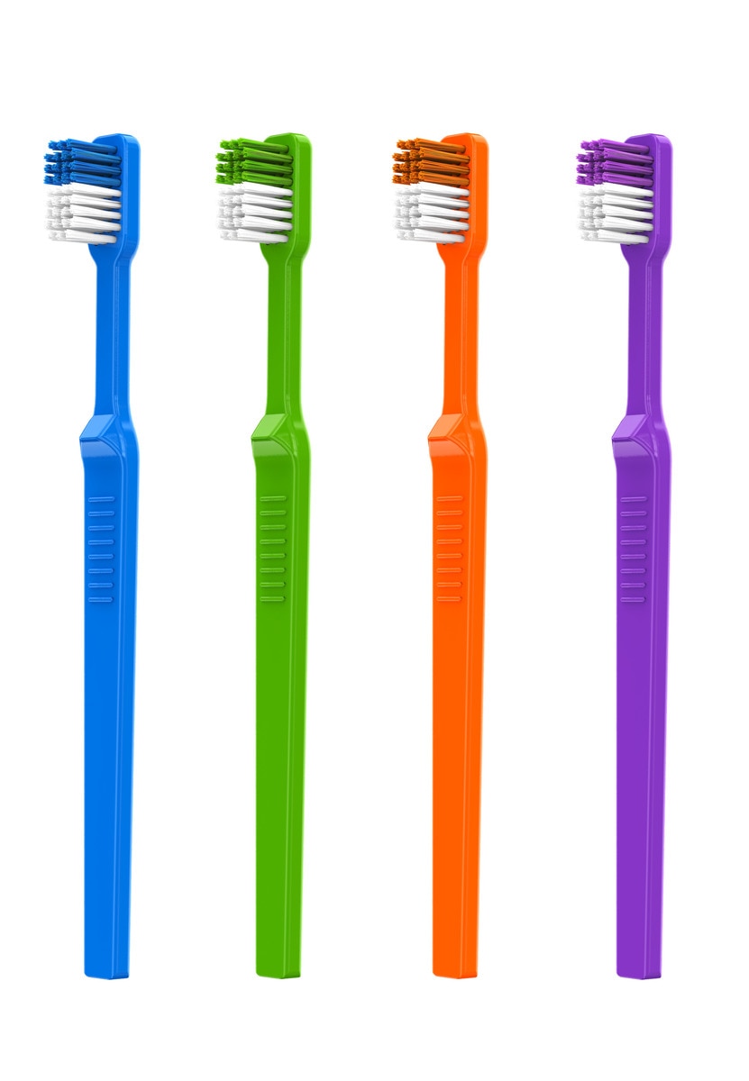 ACCLEAN tandenborstel recht - 72 stuks (assortiment kleuren)