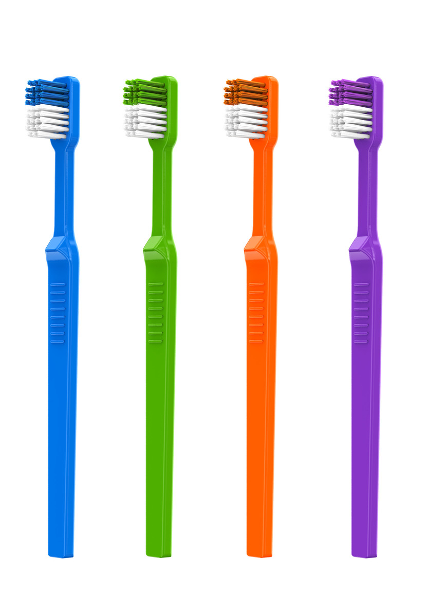 ACCLEAN tandenborstel recht - 72 stuks (assortiment kleuren)