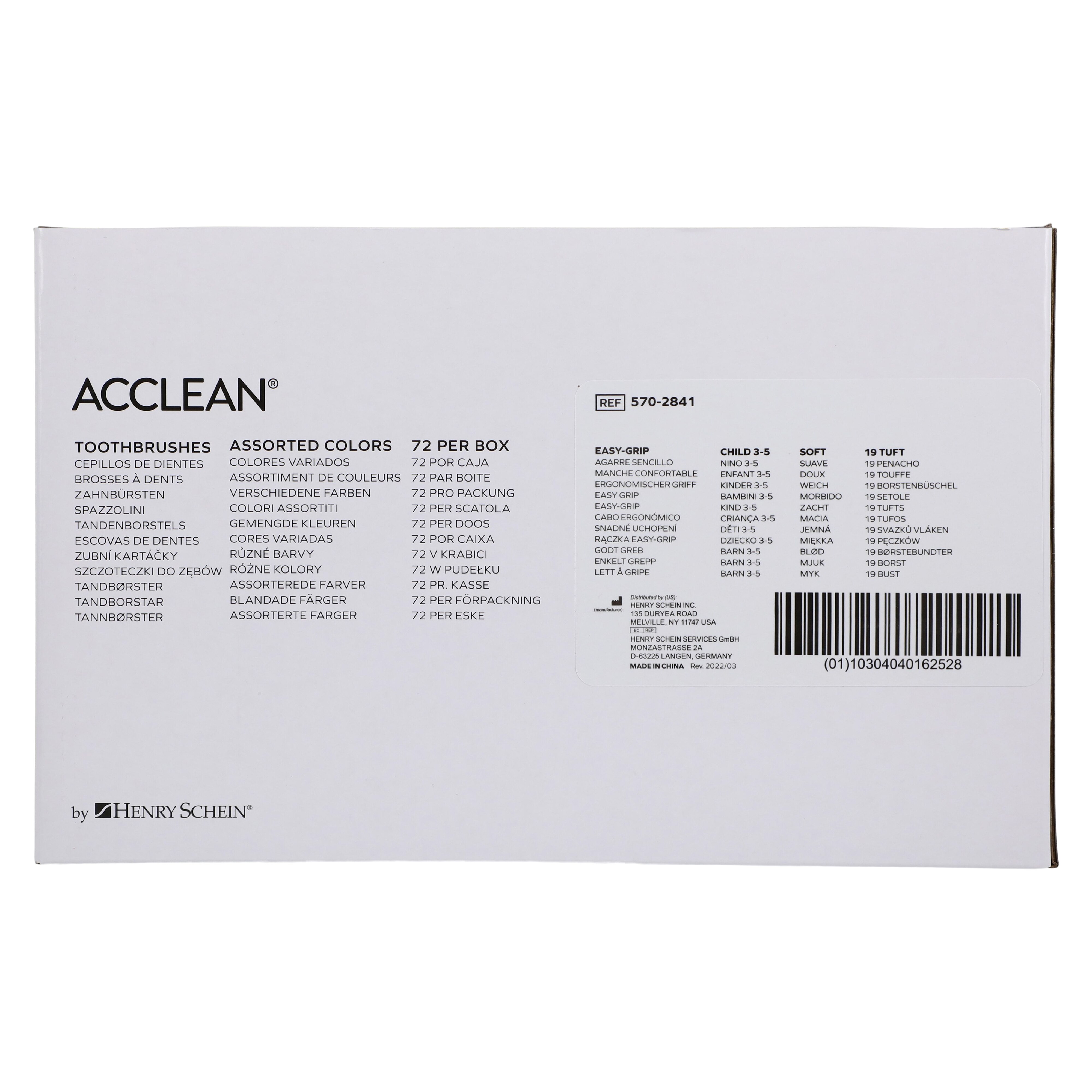 Acclean 19RN Toothbrush Type Toothbrush - Henry Schein